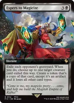 Espers to Magicite Extended Art FOIL Final Fantasy Commander MTG NM - Image 1