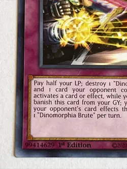 1st Edition Dinomorphia Brute BACH-EN070 Battle of Chaos Yugioh Regular Common - Image 5