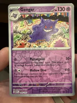 Pokemon TCG Gengar Pokemon 151 094/164 MEW - Reverse Holo - Image 1