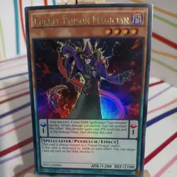 Yugioh! LP Purple Poison Magician - PEVO-EN006 - Ultra Rare - 1st Edition Lightl - Image 1