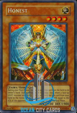 Yugioh Honest LODT-EN001 2024 Reprint Rare OG Print HP - Image 1