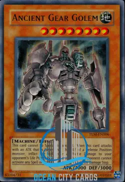 Yugioh Ancient Gear Golem The Lost Millenium Ultra Rare TLM-EN006 NM - Image 1