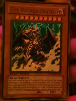 Yugioh The Wicked Eraser JUMP-EN016 Ultra Rare Limited Edition - Image 1