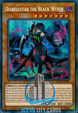 Yugioh MP24-EN109 Diabellstar the Black Witch - Prismatic Secret Rare 1st Ed - Image 3