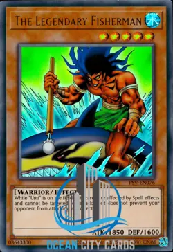 Yugioh The Legendary Fisherman Ultra Rare 25th Anniversary PSV-EN076 - Image 1