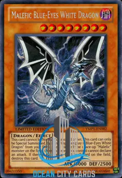 Yugioh YMP1-EN002 Malefic Blue-Eyes White Dragon Secret Rare Lim Edition - Image 1