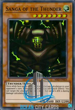 Yugioh MRD-EN025 Sanga of the Thunder Super Rare 25th Anniversary Edition - Image 1