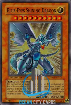 Yugioh Blue Eyes Shining Dragon MOV-EN001 Super Rare - Image 3