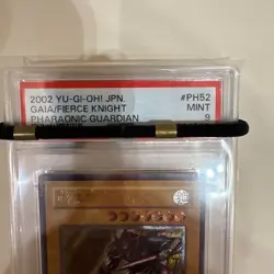PSA 9 Mint Gaia The Fierce Knight PH-52 Ultimate Rare Yugioh Card Japanese 2002 - Image 2