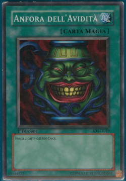 ANFORA DELL'AVIDITA (Pot Of Greed) • Comune • SD3 IT019 • 1Ed • Yugioh ANDYCARDS - Image 1