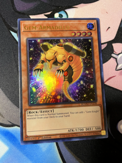 Gem-Armadillo BLMM-EN108 ULTRA RARE - Near Mint 1st Edition YUGIOH - Image 2