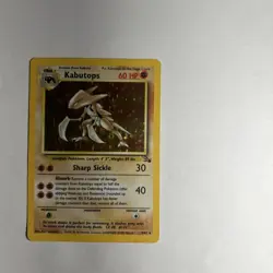 1999 Pokemon TCG Kabutops Holo Rare Card 9/62 Fossil+ Kangaskhan Holo 5/64 - Image 1