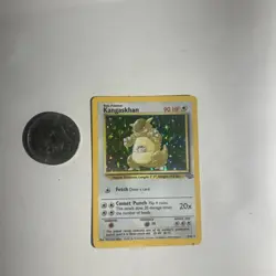 1999 Pokemon TCG Kabutops Holo Rare Card 9/62 Fossil+ Kangaskhan Holo 5/64 - Image 2