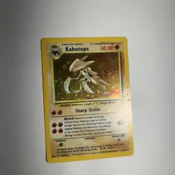1999 Pokemon TCG Kabutops Holo Rare Card 9/62 Fossil+ Kangaskhan Holo 5/64 - Image 3