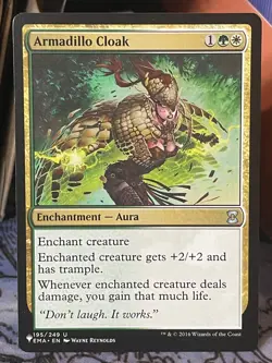 Armadillo Cloak Eternal Masters Regular The List Mystery NM MTG Magic Card - Image 1