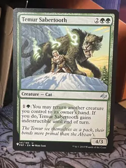 Temur Sabertooth The List Mystery NM MTG Magic Card - Image 1