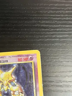 Pokemon TCG Alakazam 001/102 Base Set Holo Vintage Rare Card WOTC 1999 HP - Image 4