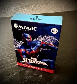 New MTG Magic Gathering CCG Spider-Man 2099 Blue Welcome Deck - Image 1