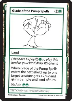 Glade of the Pump Spells x1 1x Mystery Booster 2 Playtest Card NM MTG - Image 1