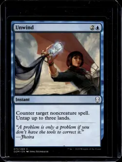 Unwind Dominaria NM Blue Common MAGIC THE GATHERING MTG CARD - Image 1