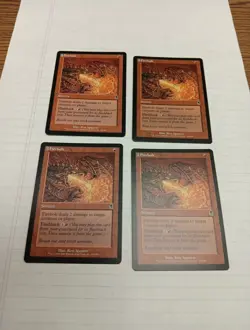 Firebolt x4 4x 2001 Odyssey PLAYSET Red Common Sorcery MTG NM - Image 1