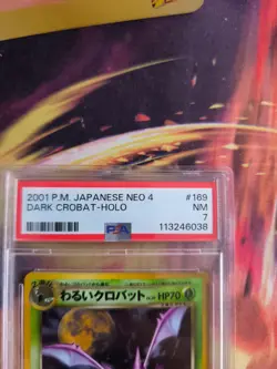 Pokemon Card Iksbat DARK Crobat Neo Destiny Darkness Light Holo Japanese PSA 7 - Image 4