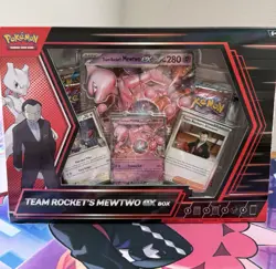 Pokemon TCG Team Rocket's Mewtwo Ex Box New Sealed + Team Rockets Moltres ex NM - Image 1