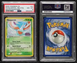 Masquerain Reverse Foil Pokemon EX Holon Phantoms PSA 8 2006 2f4 - Image 3