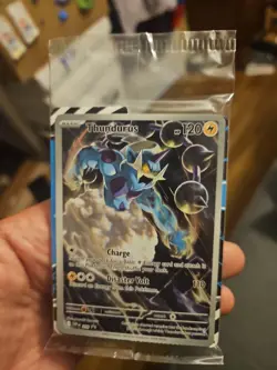 Thundurus Sealed Full Art Promo #209 - Pokemon TCG S&V Black Bolt ETB - Image 1