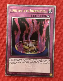 ☆ RA03-EN076 Cursed Seal of the Forbidden Spell Quarter Century 25th YuGiOh ☆ - Image 1