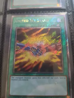 United We Stand Yugioh RA03-EN112 Platinum Secret Rare PSR NM - Image 1