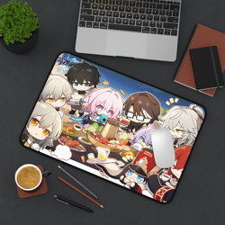 Honkai Star Rail Chibi Cast Desk Mat XXL Gaming Mousepad • Nonslip Card Playmat - Image 3