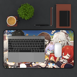 Honkai Star Rail Chibi Cast Desk Mat XXL Gaming Mousepad • Nonslip Card Playmat - Image 4