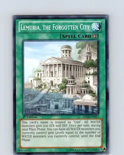 Yu-Gi-Oh Lemuria, The Forgotten City ABYR-EN057 1st Edition Common Card NM - Image 1