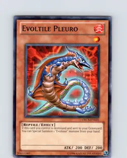 Yu-Gi-Oh TCG Evoltile Pleuro ORCS-EN025 Unlimited Common Card NM - Image 1