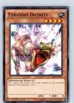 Yu-Gi-Oh TCG Tyranno Infinity SR04-EN009 1st Edition Regular Common Card NM - Image 1