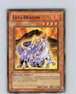 Yu-Gi-Oh TCG Lava Dragon RGBT-EN037 Unlimited Common Card Played LP - Image 1
