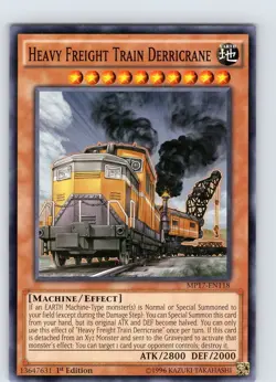 Yu-Gi-Oh Heavy Freight Train Derricrane MP17-EN118 1st Edition Common Card NM - Image 1