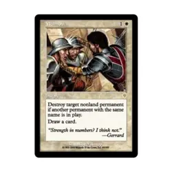 WOTC MtG Invasion Winnow (R) (Foil) EX - Image 1