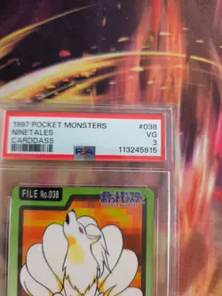 Pokemon Card Vulnona Ninetales Pocket Monsters Carddass 1997 Japanese PSA 3 - Image 4