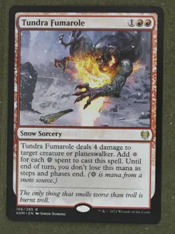 Mtg Tundra Fumarole 156 Regular Red Kaldheim; M/NM - Image 1