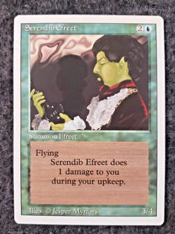 SERENDIB EFREET Magic: The Gathering Revised NEVER played Mint MTG....(DS3D1K5) - Image 1