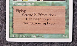 SERENDIB EFREET Magic: The Gathering Revised NEVER played Mint MTG....(DS3D1K5) - Image 5