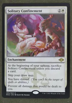 Mtg Solitary Confinement 265 Regular White Modern Horizons 2; M/NM - Image 1