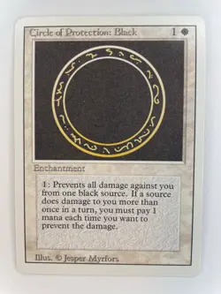 Circle of Protection: Black [Revised Edition] Near Mint MTG Magic the Gathering - Image 1