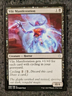 Vile Manifestation Magic the Gathering Hour of Devastation MTG Mint .. (DS3D1K5) - Image 1