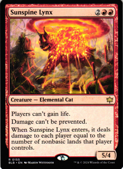 MTG Bloomburrow Sunspine Lynx Rare NM - Image 1
