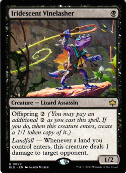 MTG Iridescent Vinelasher Bloomburrow Rare NM - Image 1