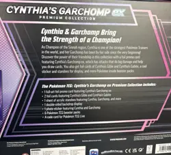 Pokemon TCG Cynthia's Garchomp ex Premium Collection Box Factory Sealed - Image 3