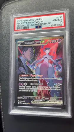 Team Rockets Mewtwo ex 231/182 SIR Destined Rivals Pokemon 2025 GEM MINT PSA 10 - Image 3